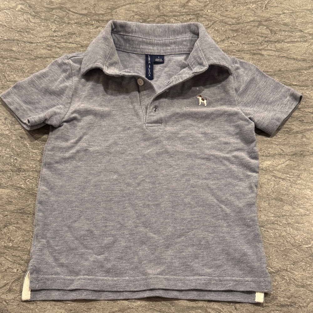 Janie and Jack Classic Gray Polo Shirt